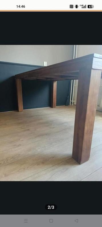 Massief Houten Tafel beschikbaar voor biedingen