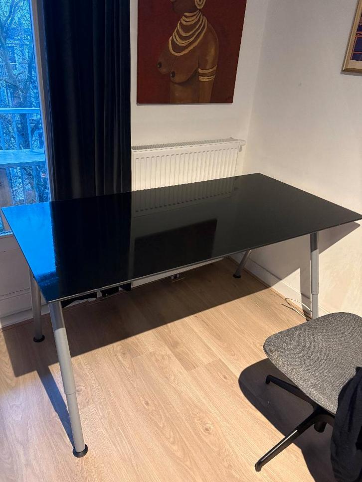 Bureau Galant Ikea 160x80, Huis en Inrichting, Bureaus, Zo goed als nieuw, Bureau, In hoogte verstelbaar, Ophalen