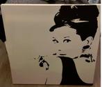 IKEA Audrey Hepburn Canvas 90x90cm, Ophalen, Gebruikt, Print, 75 tot 100 cm