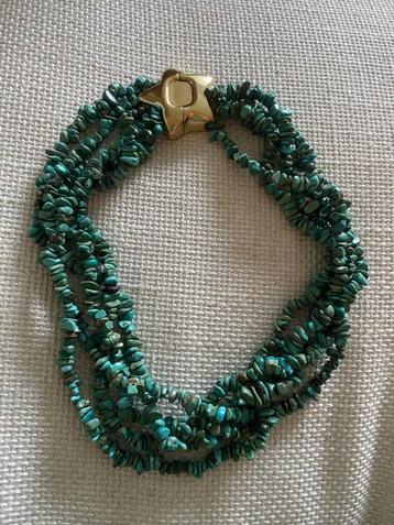 Mooie zware ketting met echte turquooizen.  beschikbaar voor biedingen