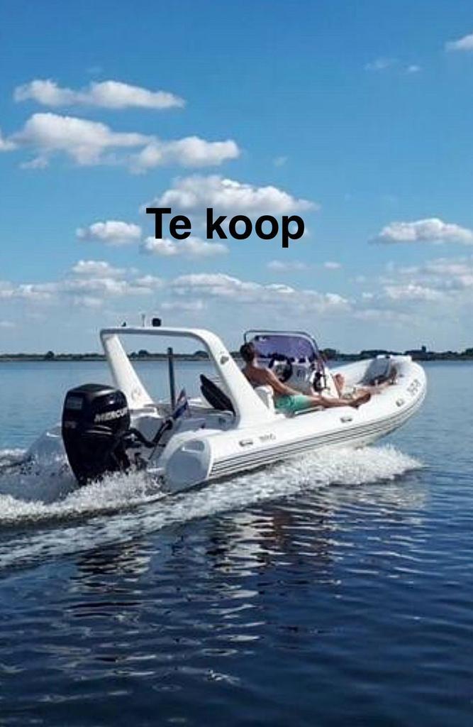 Brig 646 Eagle + 175 pk Mercury Verado + Trailer tandemasser, Watersport en Boten, Rubberboten, Gebruikt, Overige merken, Overige materialen