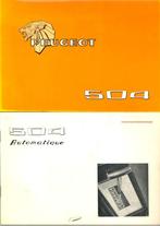 Klassieker Peugeot 504  instructieboekje diverse, Ophalen of Verzenden