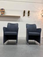 2 Nieuw Bert Plantagie Lambada Stoelen op wielen leer Stoel, Huis en Inrichting, Stoelen, Twee, Blauw, Nieuw, Leer