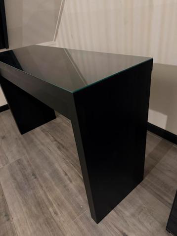 Ikea Malm Toilettafel Zwart - Kaptafel / Makeuptafel - afbeelding 3