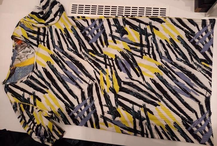 LIZZY & COCO 2 zijdige jurk, kleur + lime & wit, maat 42-44, Kleding | Dames, Jurken, Zo goed als nieuw, Maat 42/44 (L), Wit, Knielengte