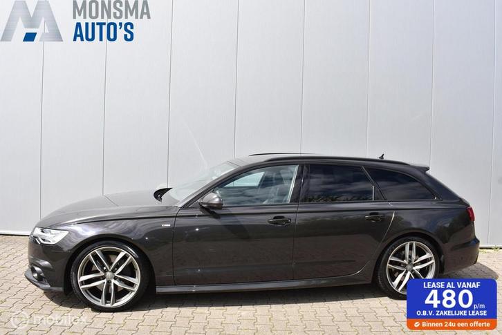 Audi A6 Avant 3.0 TFSI q. MTM 440pk Oolonggrau RS-stoelen AC, Auto's, Audi, Bedrijf, Te koop, A6, 4x4, ABS, Achteruitrijcamera