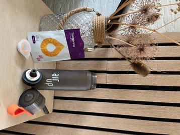 air up zwart zwarte drinkwater fles bidon gratis pod airup beschikbaar voor biedingen