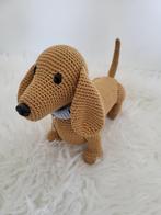 Gehaakte Tekkel, hond Fin (knuffel, nieuw), Ophalen of Verzenden, Nieuw