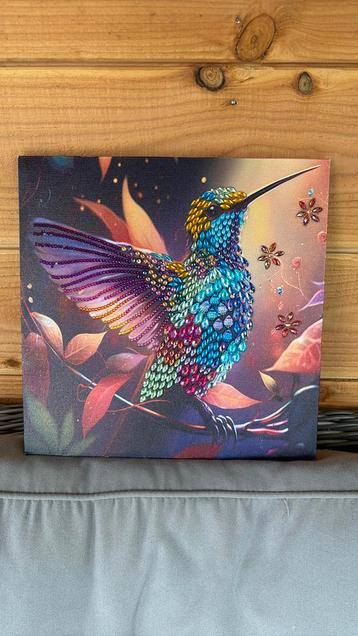 Diamond painting of papegaaien met glitters beschikbaar voor biedingen