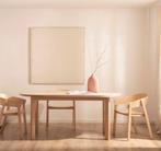 Nieuwe ovale eettafel eikenfineer #Japandi #Scandinavisch, Ophalen, Japandi, Eikenhout, Nieuw