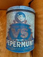 Oud VS Pepermunt Blik - Doorleefd Brocante, Verzamelen, Blikken, Ophalen of Verzenden, Gebruikt, Overige, Overige merken