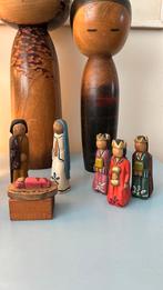 Antroposofische houten kerstgroep Koningen Jozef Maria Jezus, Overige materialen, Overige kleuren, Ophalen of Verzenden, Zo goed als nieuw