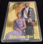 Gouden postzegel Willem-Alexander en Maxima 12,5 Koningschap, Ophalen of Verzenden, Na 1940, Postfris