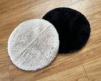 Klein rond kleed met nep vacht - zwart, Huis en Inrichting, Ophalen of Verzenden, Zwart, Rond