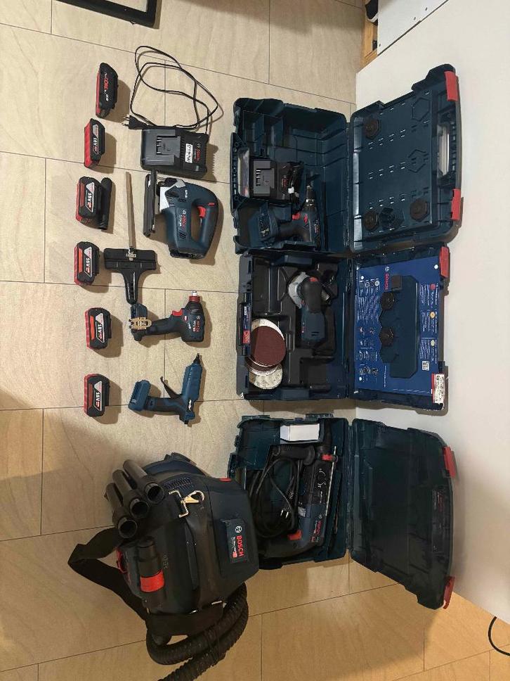 bosch 18V gereedschap, Doe-het-zelf en Verbouw, Gereedschap | Handgereedschap, Zo goed als nieuw, Ophalen