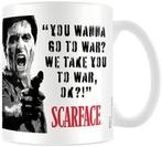 Scarface you wanna go to war? reclame mok koffie beker, Nieuw, Ophalen of Verzenden