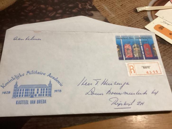 No5847 aangetekend NAPO Koninklijke Militaire Academie, Postzegels en Munten, Postzegels | Eerstedagenveloppen, Beschreven, Nederland