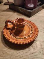 Handpainted kandelaar oranje Sissy boy orange zgan, Ophalen of Verzenden