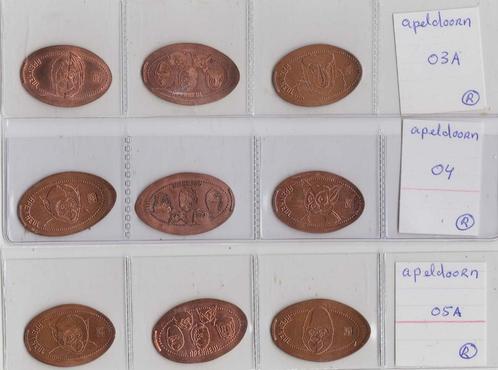 Pressed Penny's Apenheul Apeldoorn, Postzegels en Munten, Penningen en Medailles, Overige materialen, Nederland, Verzenden