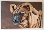 Hyena Schilderij door Brandon Alfredo - Afrikaanse Kunst, Ophalen of Verzenden