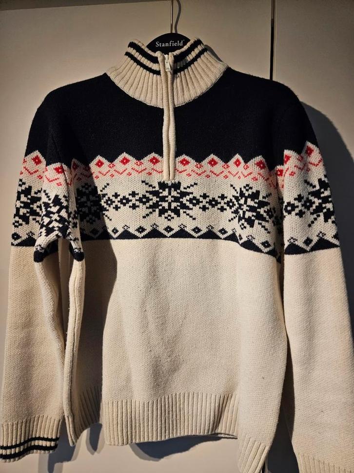 Royalty Camargue Denim Schipperstrui XL - Lamswol, Kleding | Heren, Truien en Vesten, Zo goed als nieuw, Maat 56/58 (XL), Overige kleuren