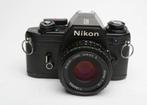 Nikon EM met 50mm lens + 50mm f1.8 - Zo goed als nieuw, Audio, Tv en Foto, Fotocamera's Analoog, Ophalen of Verzenden, Zo goed als nieuw