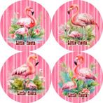 CD1985 ouwel flamingo 20x4,7cm eetbare cupcake rondjes vers, Nieuw, Versiering, Cupcakes, Ophalen of Verzenden