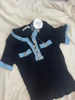 Zwarte/blauwe shirtje, Ophalen of Verzenden, Nieuw, Zwart, Korte mouw