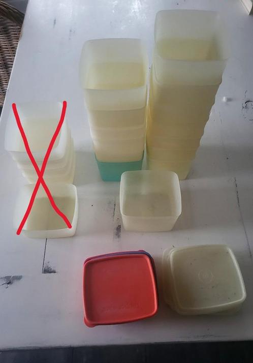 tupperware diepvriesdozen, opbergdoze, potjes en tupperware, Huis en Inrichting, Keuken | Tupperware, Gebruikt, Schaal, Groen