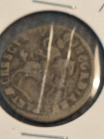 Zilveren munt 1688,rijders schelling. beschikbaar voor biedingen