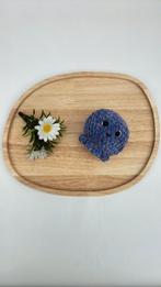 Gloednieuw gehaakte knuffel inktvis/octopus blauw roze, Verzenden, Zo goed als nieuw, Overige typen