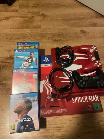 Playstation 4 slim 1TB (Spider-Man limited edition) beschikbaar voor biedingen