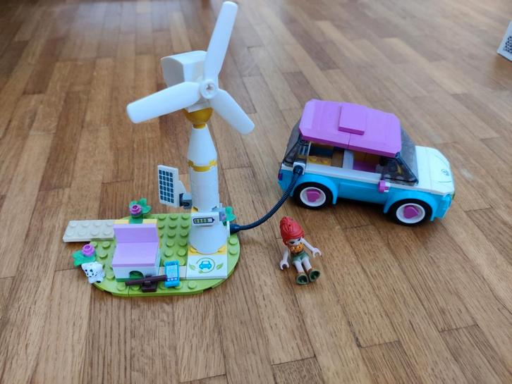 Lego Friends Elektrische Auto met Windmolen Oplader, Kinderen en Baby's, Speelgoed | Duplo en Lego, Gebruikt, Lego, Complete set