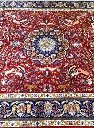 Perzische handgeknoopt kostbaar tapijt (Isfahan) 305 x 245cm beschikbaar voor biedingen