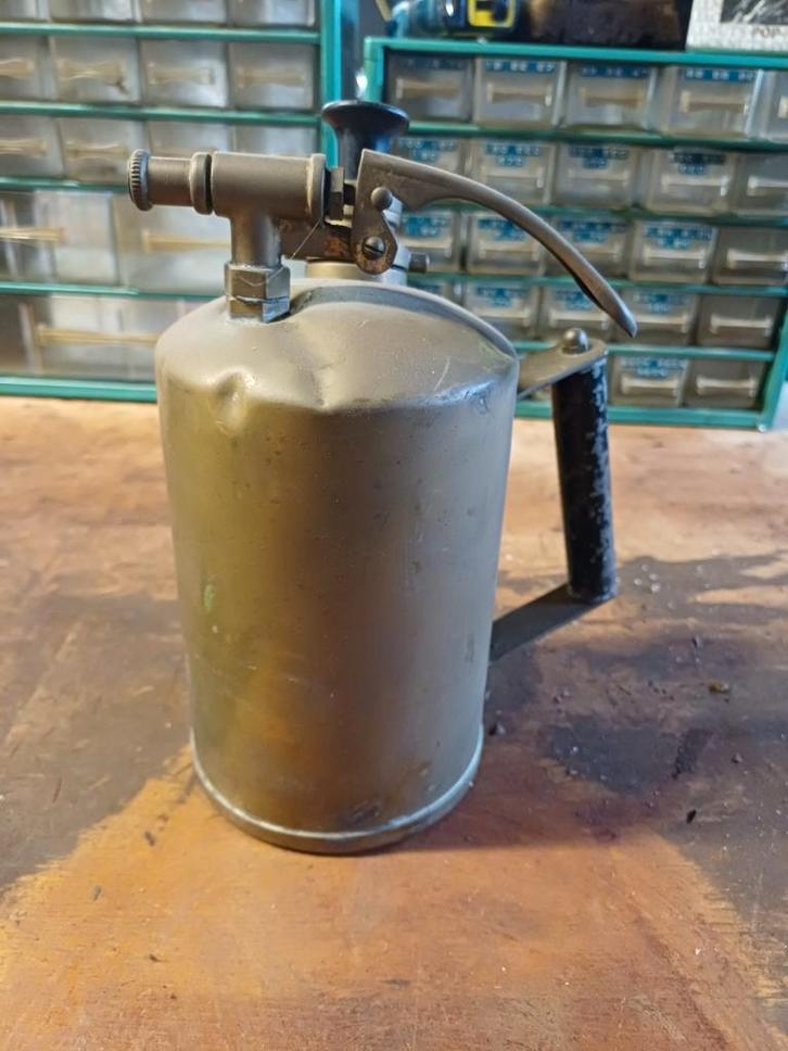 Oude koperen spuit BURMEX made in England, Antiek en Kunst, Antiek | Gereedschap en Instrumenten, Ophalen of Verzenden