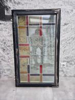 Glas in lood raam, 100x58 cm, Antiek en Kunst, Antiek | Glas en Kristal, Ophalen