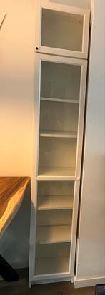 Billy oxberg boekenkast met glazen vitrinedeur, 200 cm of meer, 25 tot 50 cm, 50 tot 100 cm, Ophalen of Verzenden