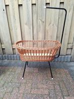 Rieten poppenwieg, Kinderen en Baby's, Speelgoed | Poppen, Ophalen, Gebruikt, Babypop