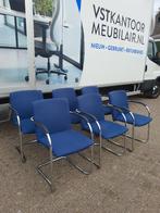 6x Lande Cole ( Gispen ) vergaderstoel buisframe stoel, Huis en Inrichting, Stoelen, Ophalen of Verzenden, Zo goed als nieuw, Metaal