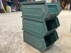 60 x nieuwe stalen magazijnbakjes stapelbakjes schafer, Doe-het-zelf en Verbouw, Kratten en Dozen, Ophalen, Minder dan 50 cm, Minder dan 40 cm
