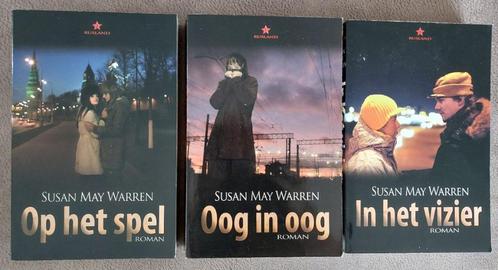 Susan May Warren: "Oog in oog", "Op het spel","In het vizier, Boeken, Romans, Zo goed als nieuw, Nederland, Ophalen of Verzenden