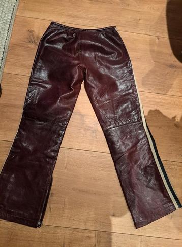 Echte leren broek maat 36