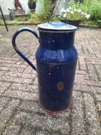 emaille ijzeren vintage koffiekan retro alleen voor de sier, Antiek en Kunst, Ophalen of Verzenden