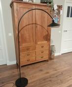 Elegante booglamp, Huis en Inrichting, Lampen | Vloerlampen, Ophalen, Zo goed als nieuw, Metaal, Modern