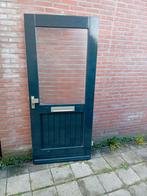 Hardhouten voordeur 92.5x212cm zeer goede deur, Ophalen, 80 tot 100 cm, 200 tot 215 cm, Glas