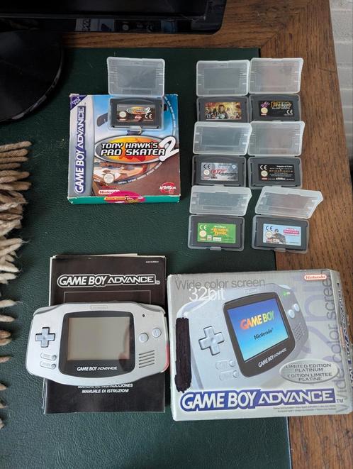 Gameboy Advance CIB met spellen, Spelcomputers en Games, Spelcomputers | Nintendo Game Boy, Gebruikt, Game Boy Advance, Ophalen of Verzenden