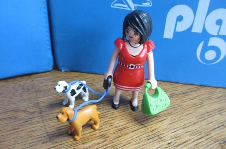 city life winkel huis huisdieren fashion 5490 vrouw 2x hond, Kinderen en Baby's, Speelgoed | Playmobil, Zo goed als nieuw, Complete set