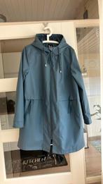 MS blauwe dames regenjas met vaste capuchon mt 46, Kleding | Dames, Jassen | Zomer, Ophalen of Verzenden, Zo goed als nieuw, Maat 46/48 (XL) of groter