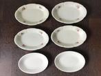 6 zuur- of vleesschaaltjes- Johnson Bros en Mosa, Antiek en Kunst, Antiek | Servies los, Ophalen of Verzenden