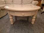 Witte Salontafel - Eikenhout - 100cm, Huis en Inrichting, Tafels | Salontafels, Ophalen, Gebruikt, 50 tot 100 cm, 50 tot 100 cm